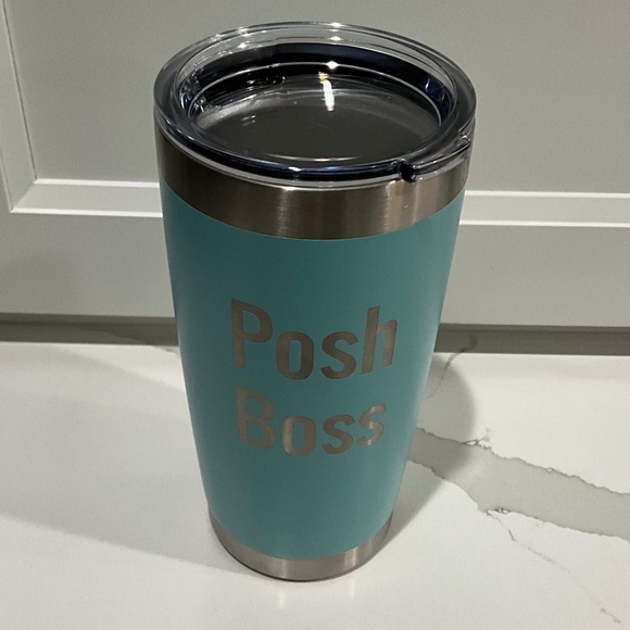 Engraved Coffee Cocktail Tumbler with “ Posh Boss ” CB - Picture 2 of 2